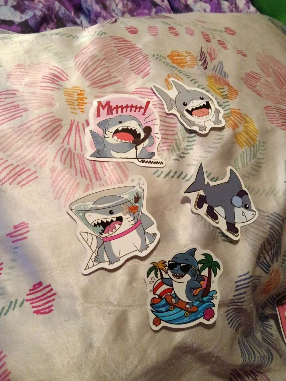 Marvel Rivals Jeff The Land Shark Lot Of 5 Stickers!